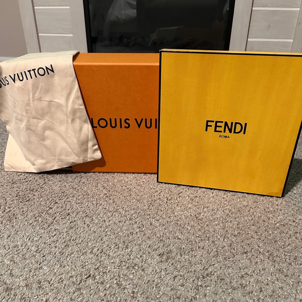 Authentic Louis Vuitton Box & Dustbag + Fendi Accessories Box